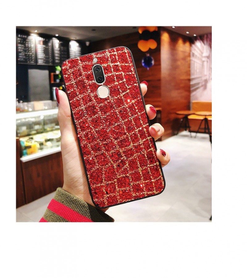 For Huawei mate 10 Lite Case Hard Plaid Flash Drill Scrub  C169