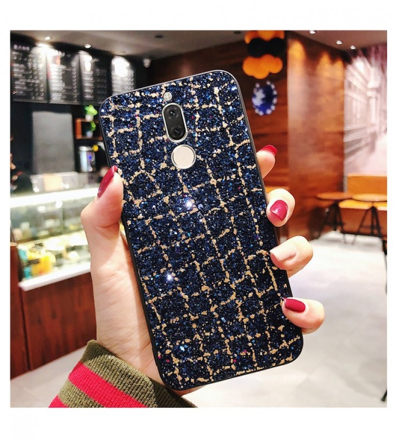 For Huawei mate 10 Lite Case Hard Plaid Flash Drill Scrub  C169