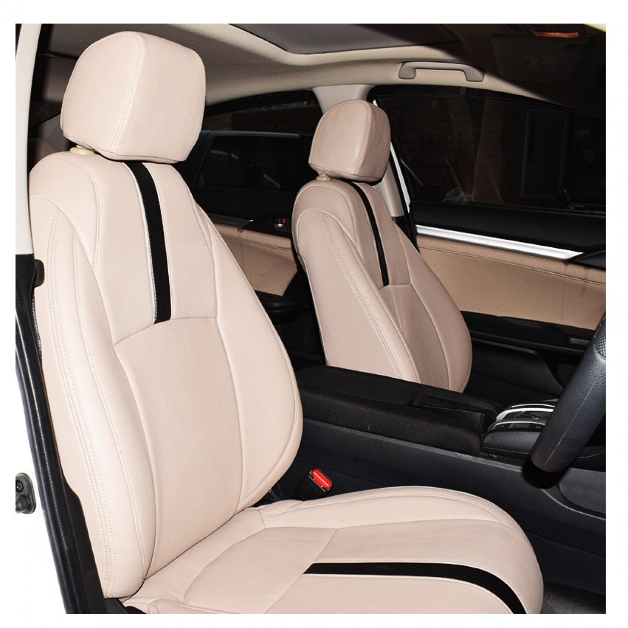 Honda Civic Seat Covers Model 2016 2017 Beige Sale price Buy online in Pakistan fpl.farosh.pk